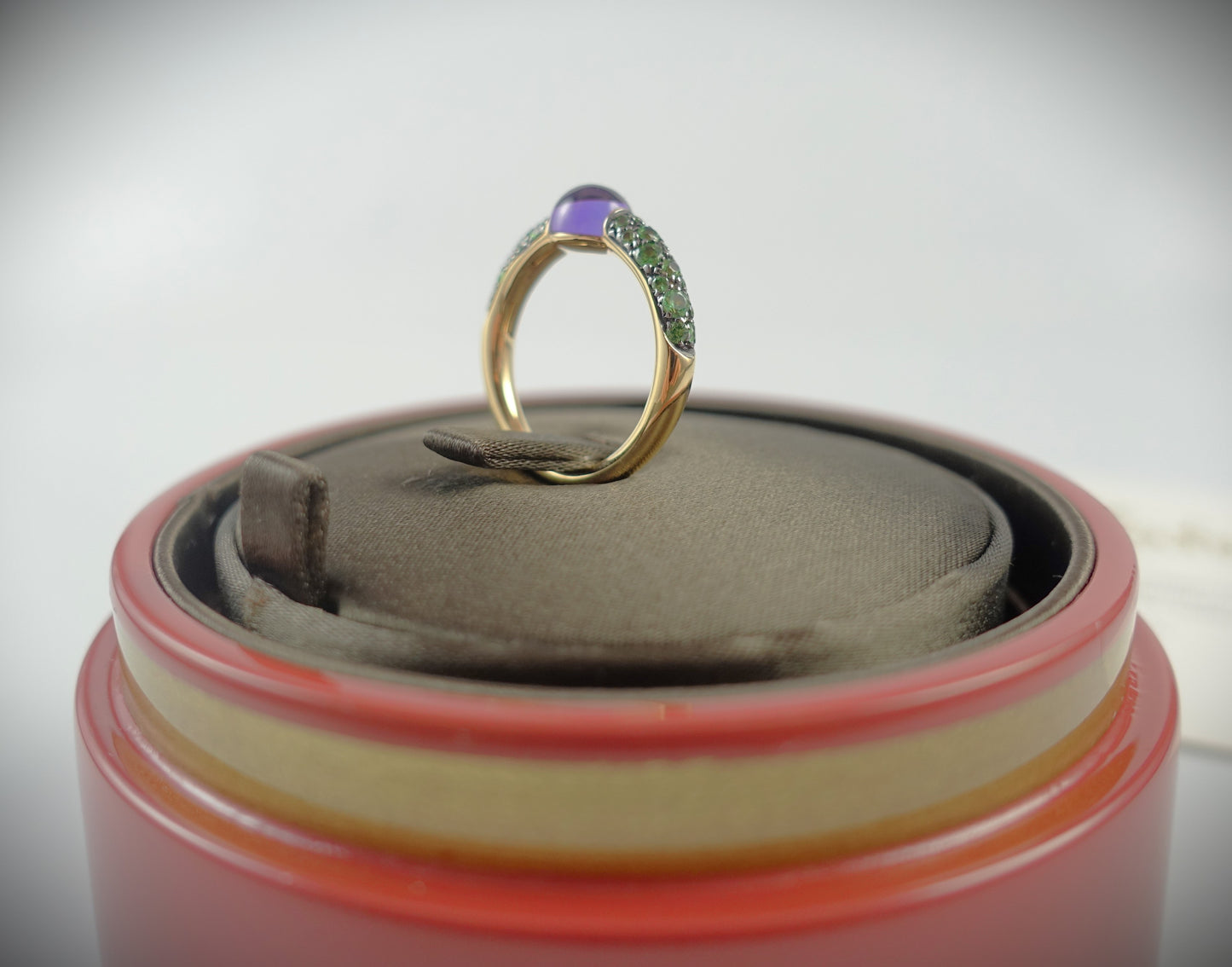 Pomellato Ring M´ama non M´ama 750 Roségold Amthyst/Tsavorite Ref.A.B502TO7TZOI