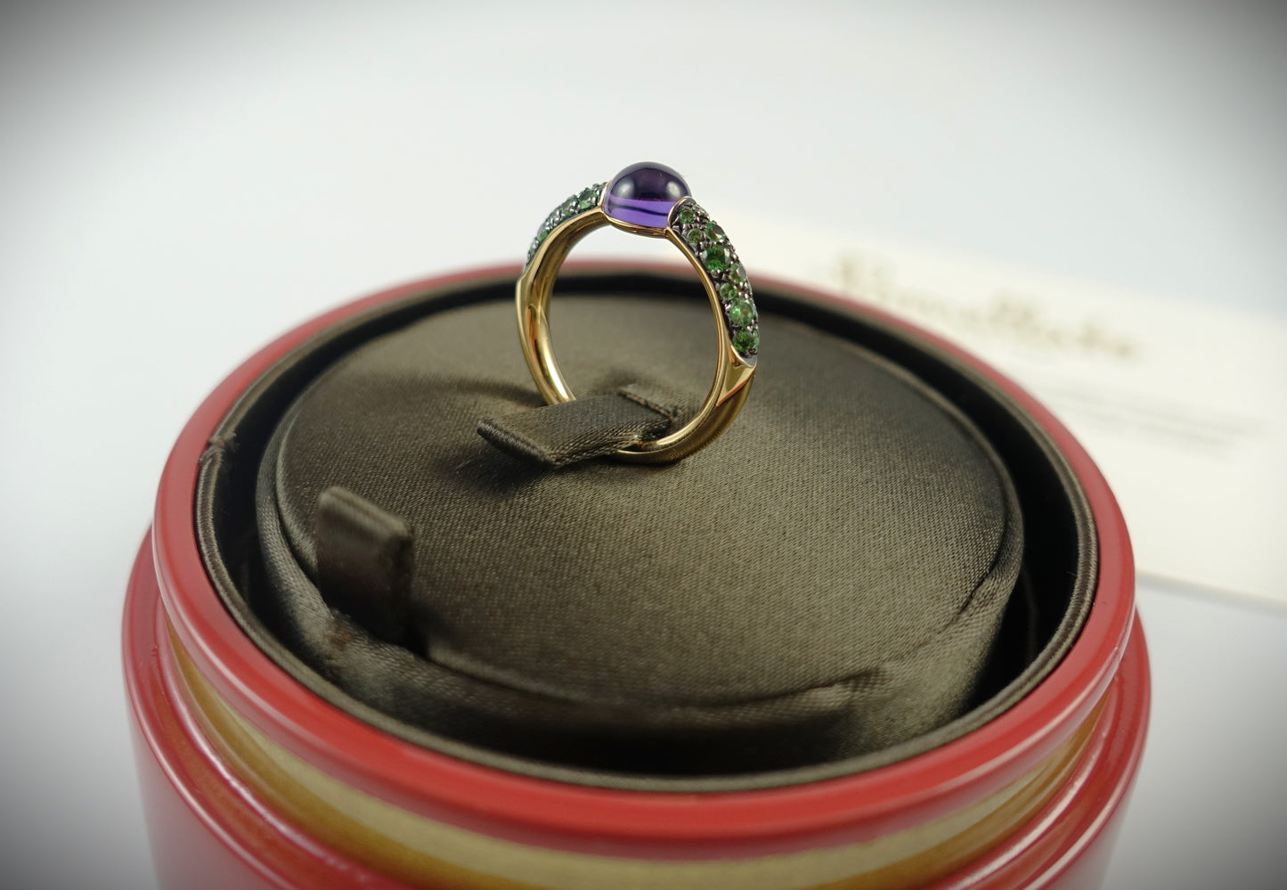 Pomellato Ring M´ama non M´ama 750 Roségold Amthyst/Tsavorite Ref.A.B502TO7TZOI