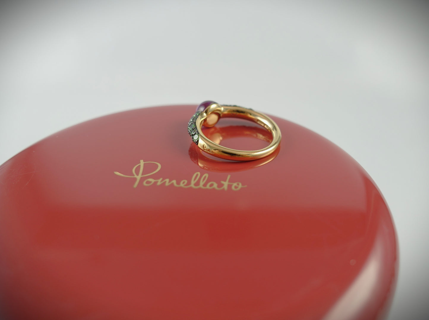 Pomellato Ring M´ama non M´ama 750 Roségold Amthyst/Tsavorite Ref.A.B502TO7TZOI