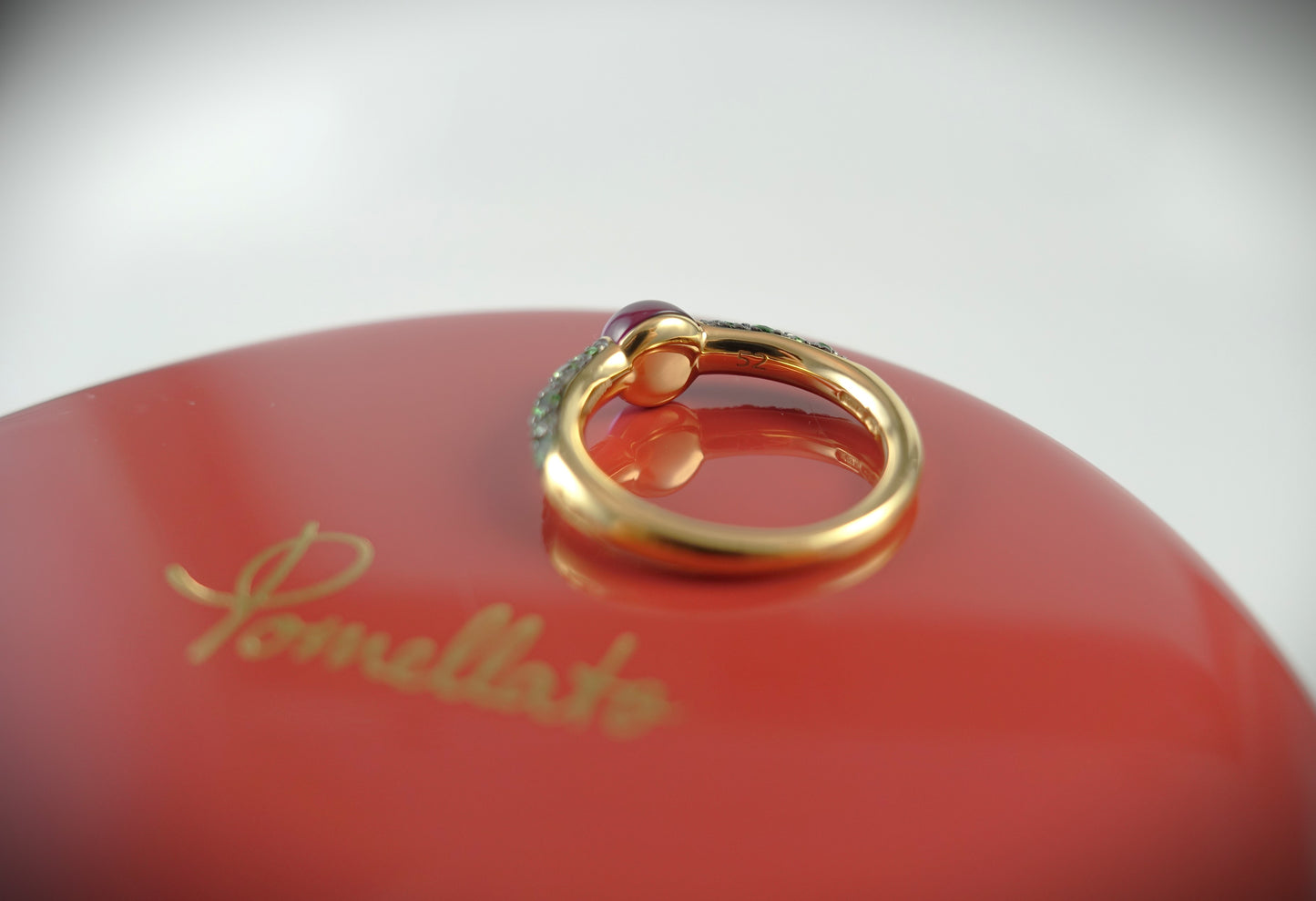 Pomellato Ring M´ama non M´ama 750 Roségold Amthyst/Tsavorite Ref.A.B502TO7TZOI
