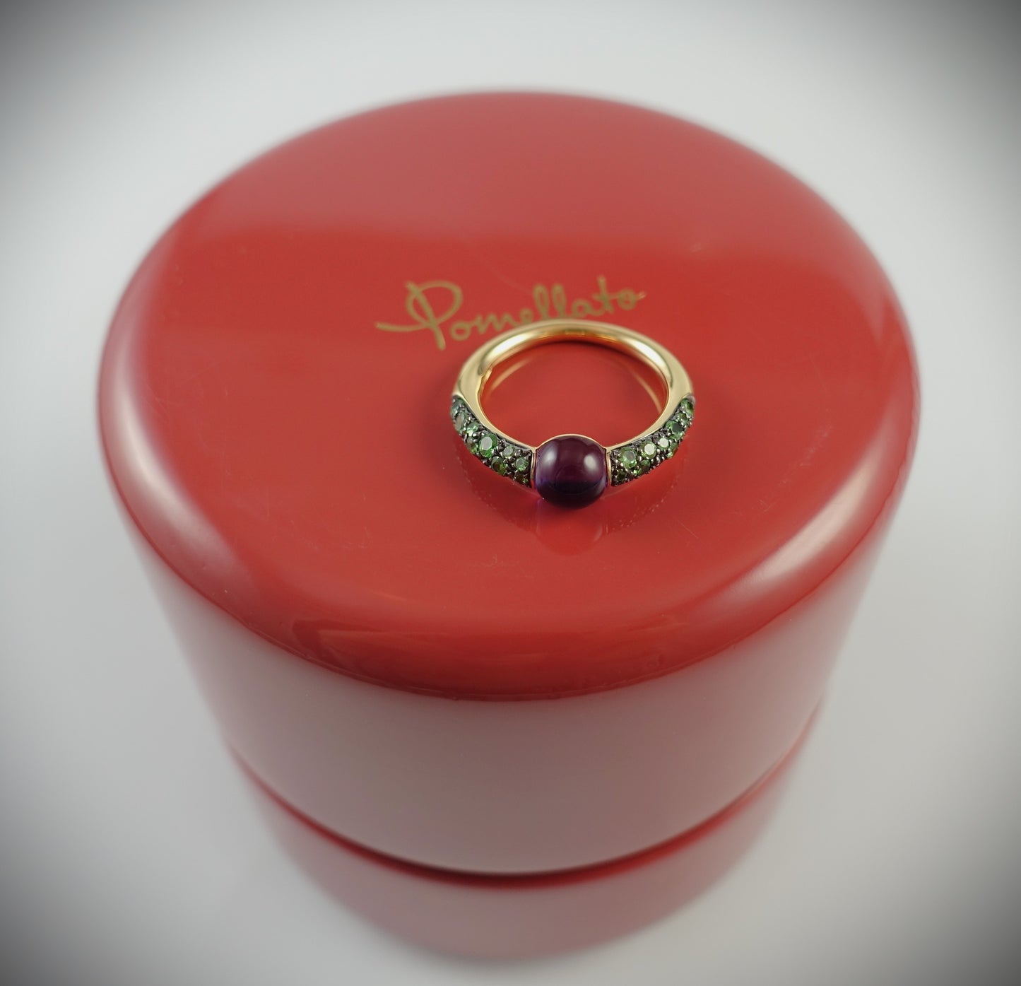 Pomellato Ring M´ama non M´ama 750 Roségold Amthyst/Tsavorite Ref.A.B502TO7TZOI