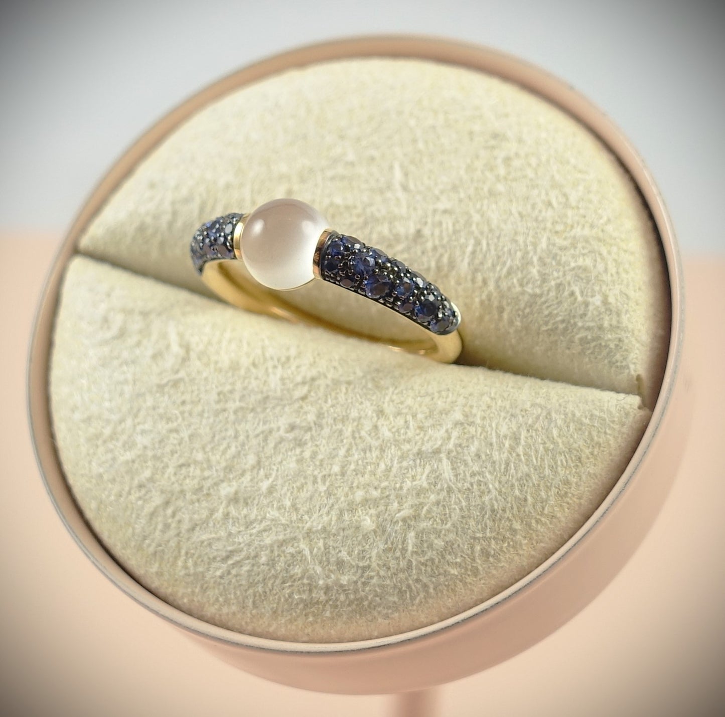 Pomellato Ring Roségold Saphire & Mondstein Ref. A.B502TO7ZAAD