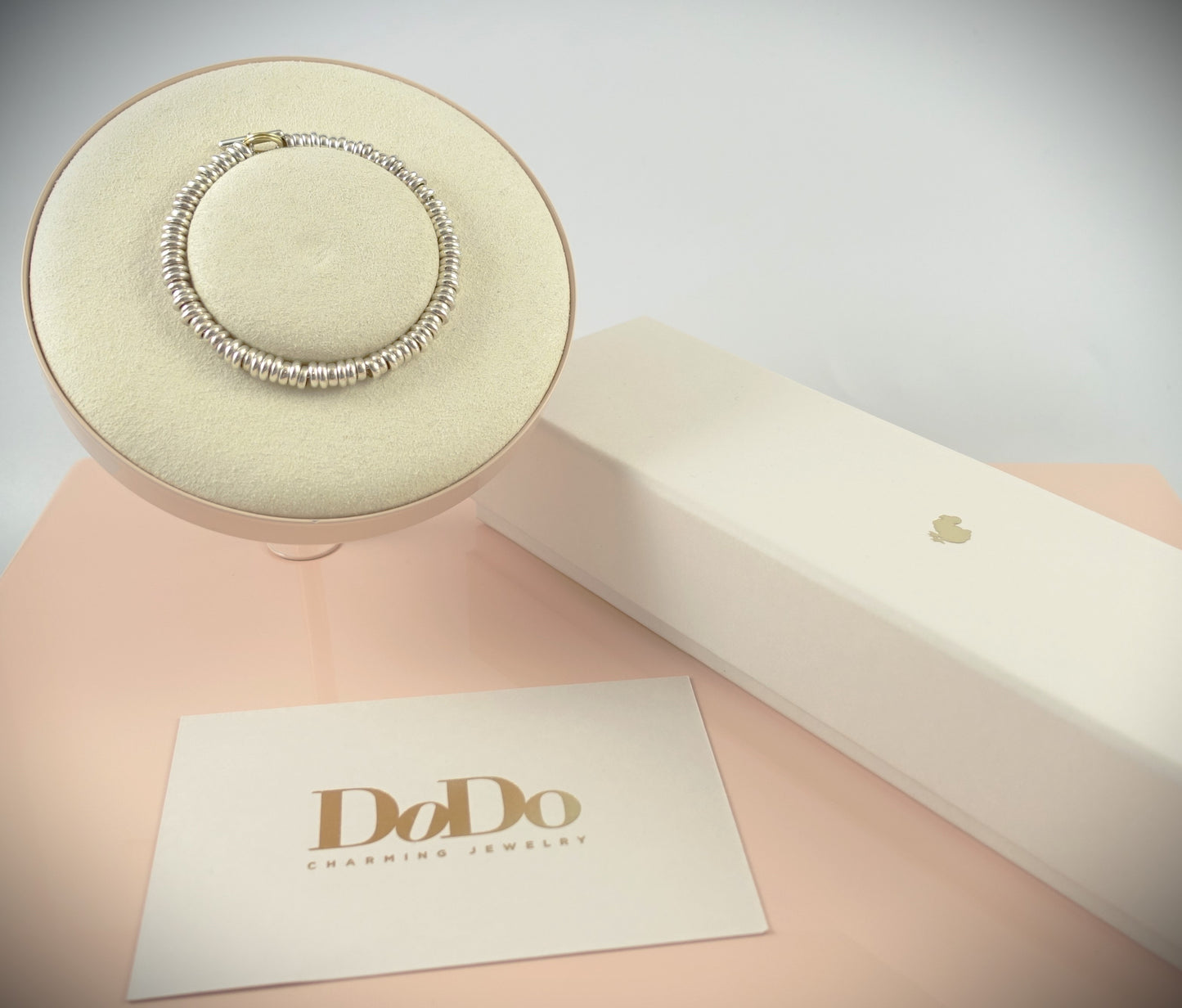 Dodo Armband Rondelle 925 Silber750 Gelbgold 17-18cm Ref. DBA600A