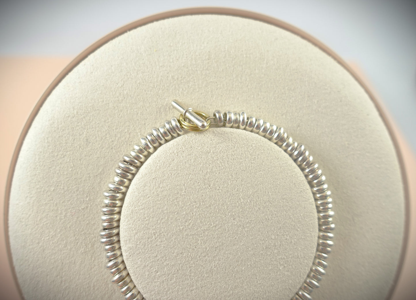 Dodo Armband Rondelle 925 Silber750 Gelbgold 17-18cm Ref. DBA600A