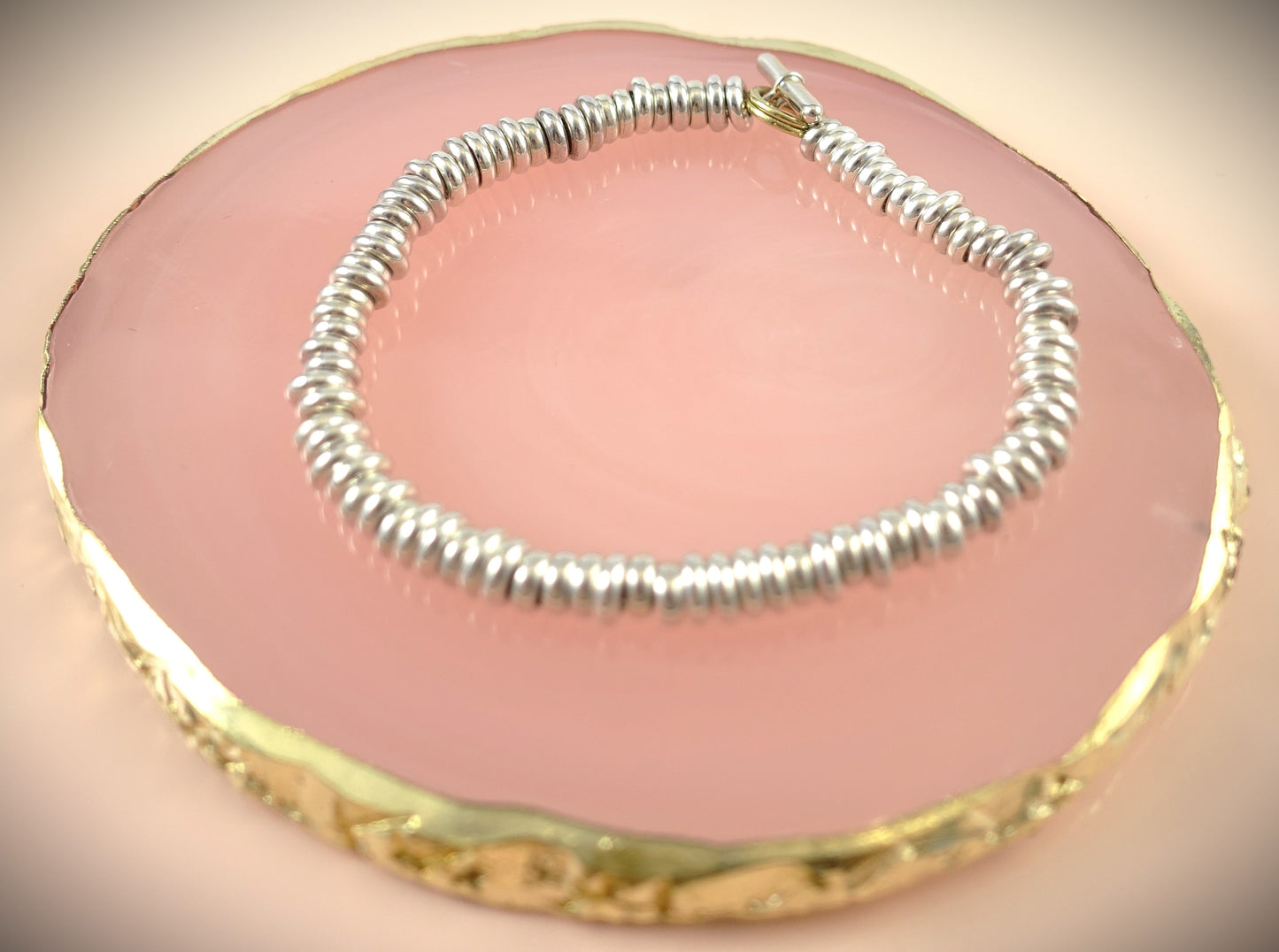 Dodo Armband Rondelle 925 Silber750 Gelbgold 17-18cm Ref. DBA600A