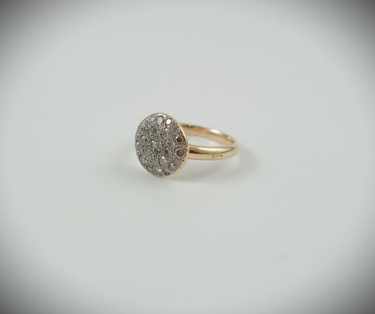 Pomellato Sabbia Ring 750 Roségold braune Diamanten 0,68ct Ref. AB204/07/BR-58