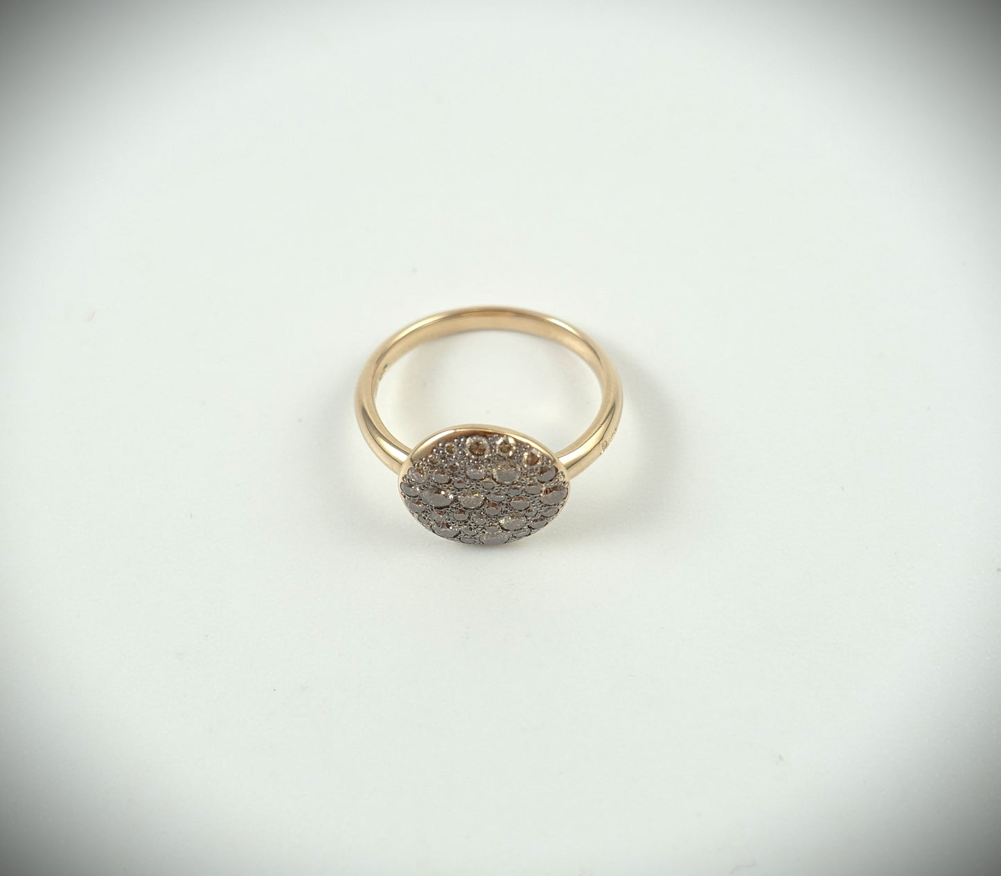 Pomellato Sabbia Ring 750 Roségold braune Diamanten 0,68ct Ref. AB204/07/BR-58