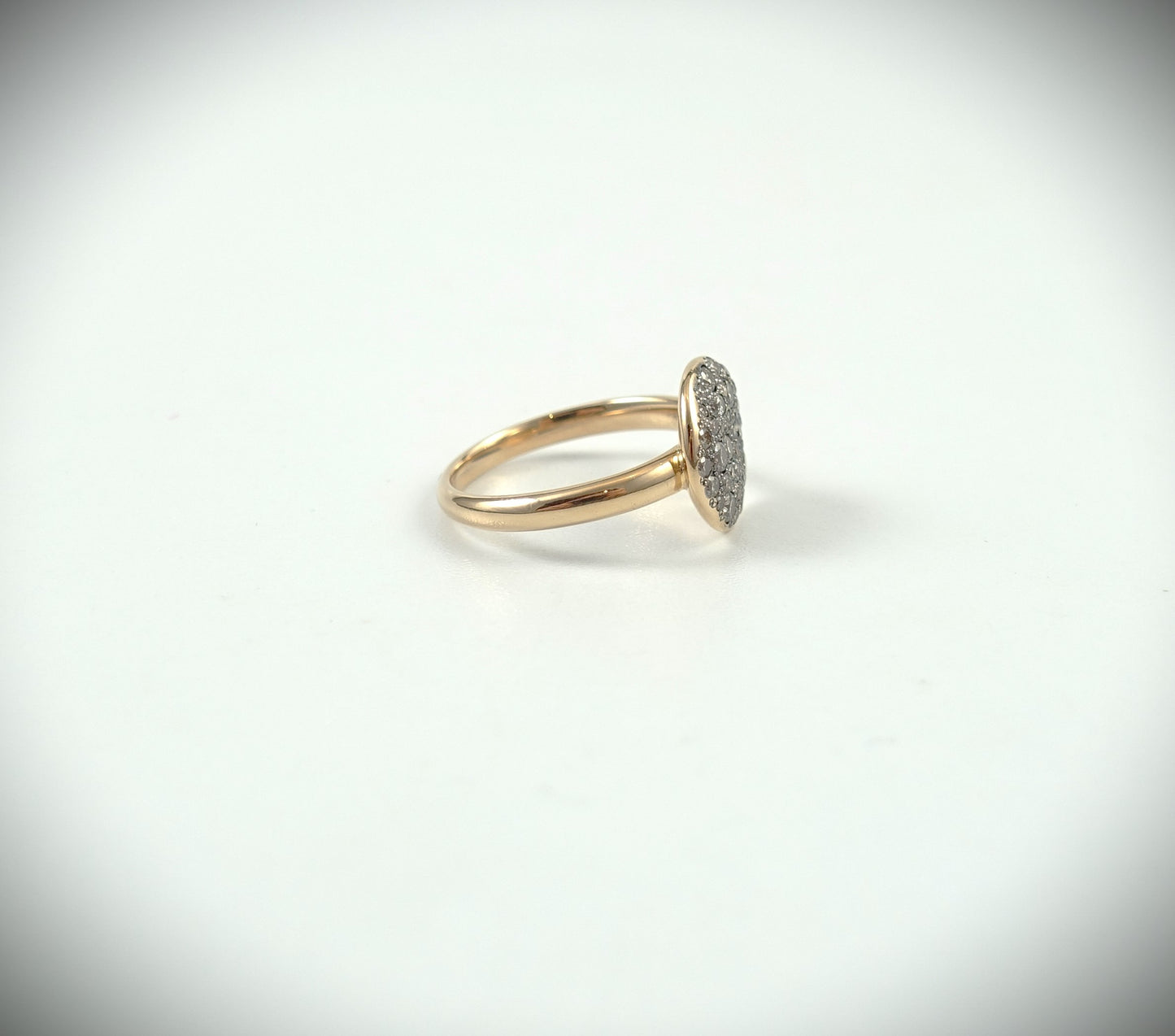 Pomellato Sabbia Ring 750 Roségold braune Diamanten 0,68ct Ref. AB204/07/BR-58