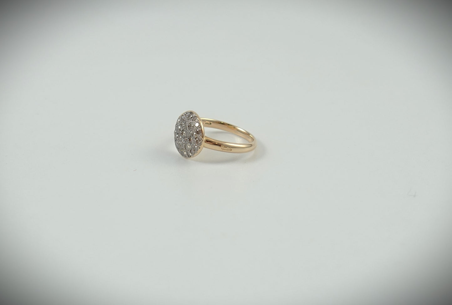 Pomellato Sabbia Ring 750 Roségold braune Diamanten 0,68ct Ref. AB204/07/BR-58