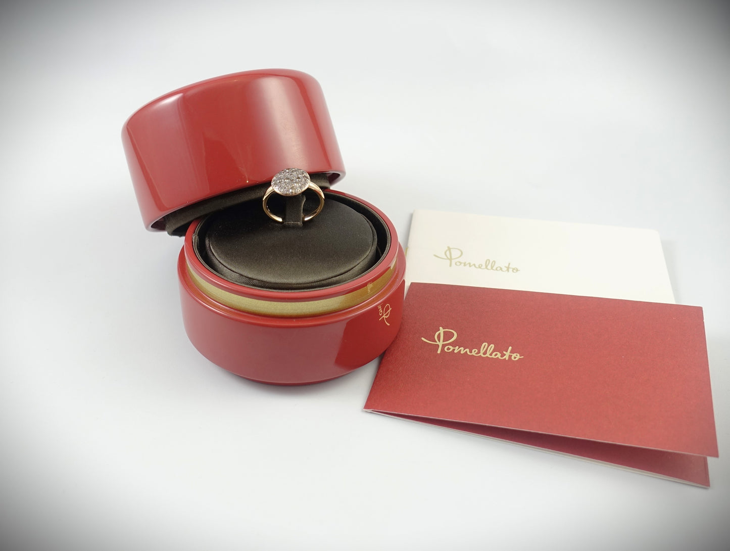 Pomellato Sabbia Ring 750 Roségold braune Diamanten 0,68ct Ref. AB204/07/BR-58