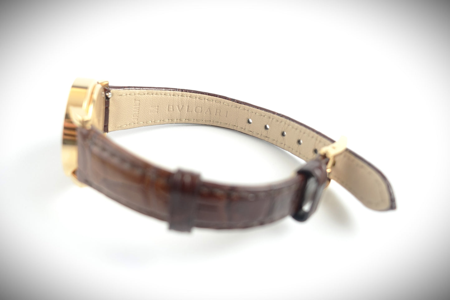 Bulgari Bvlgari Quarz Uhr Damen 26mm 750 Roségold Perlmutt Brillanten Ref.102751