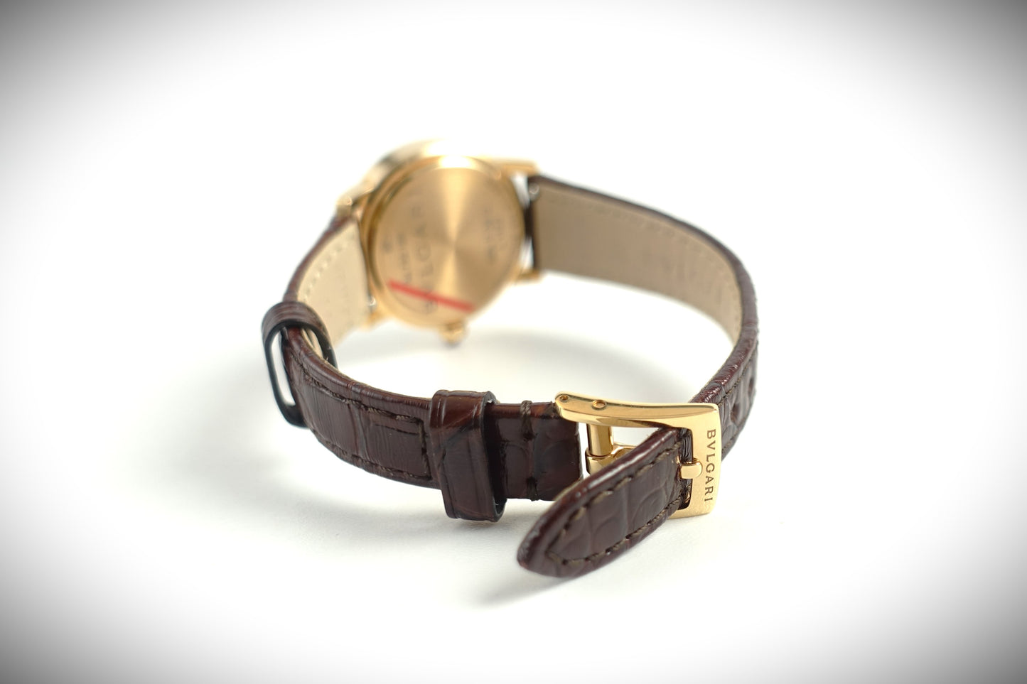 Bulgari Bvlgari Quarz Uhr Damen 26mm 750 Roségold Perlmutt Brillanten Ref.102751