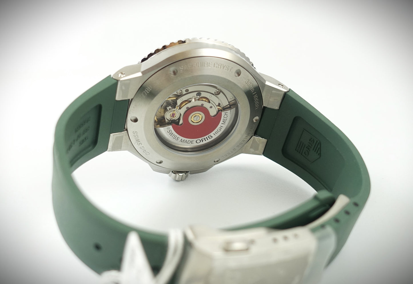 Oris Aquis Date 43,5mm grün Kautschuk Ref. 01 733 7789 4157