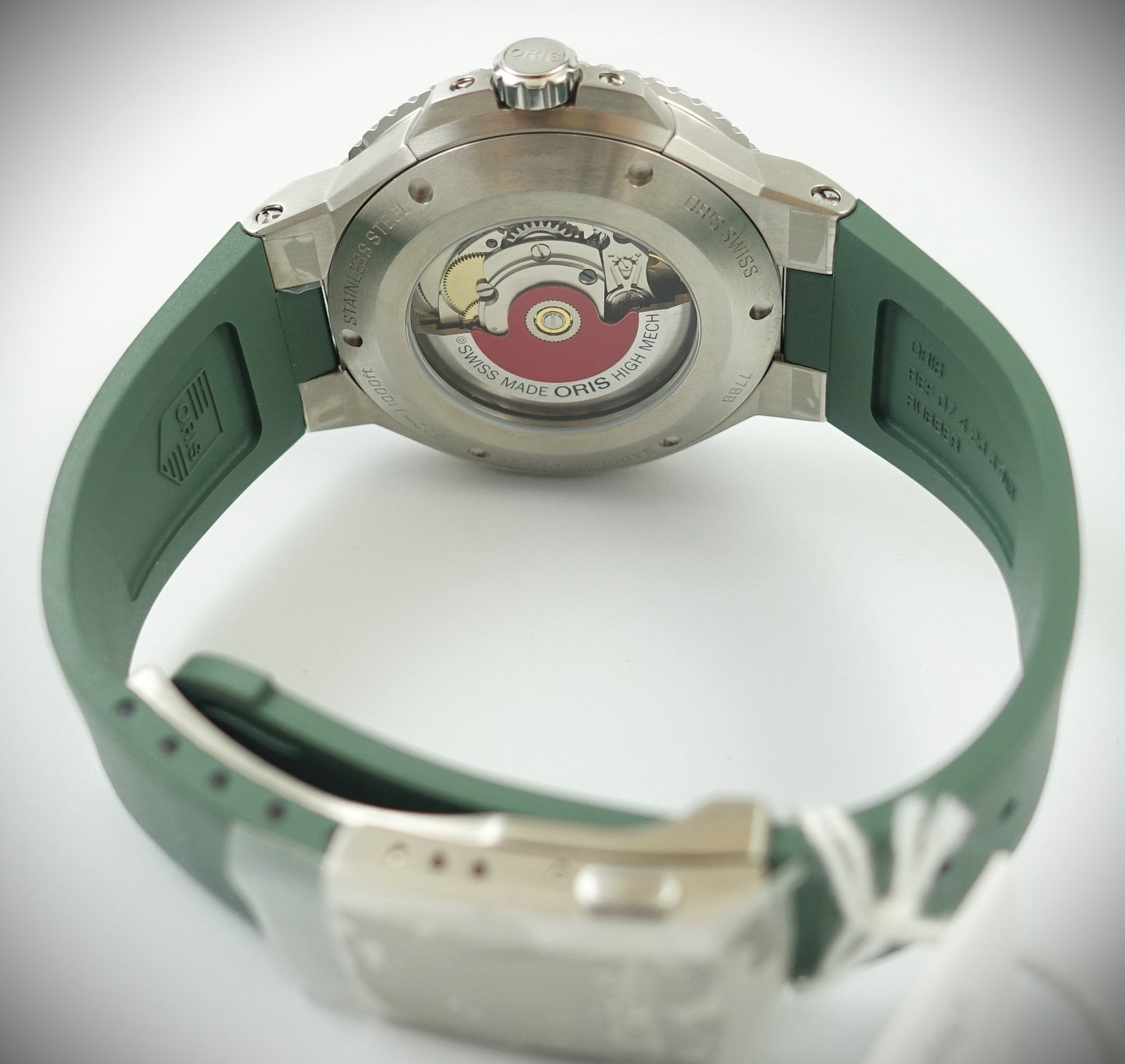 Oris Aquis Date 43,5mm grün Kautschuk Ref. 01 733 7789 4157