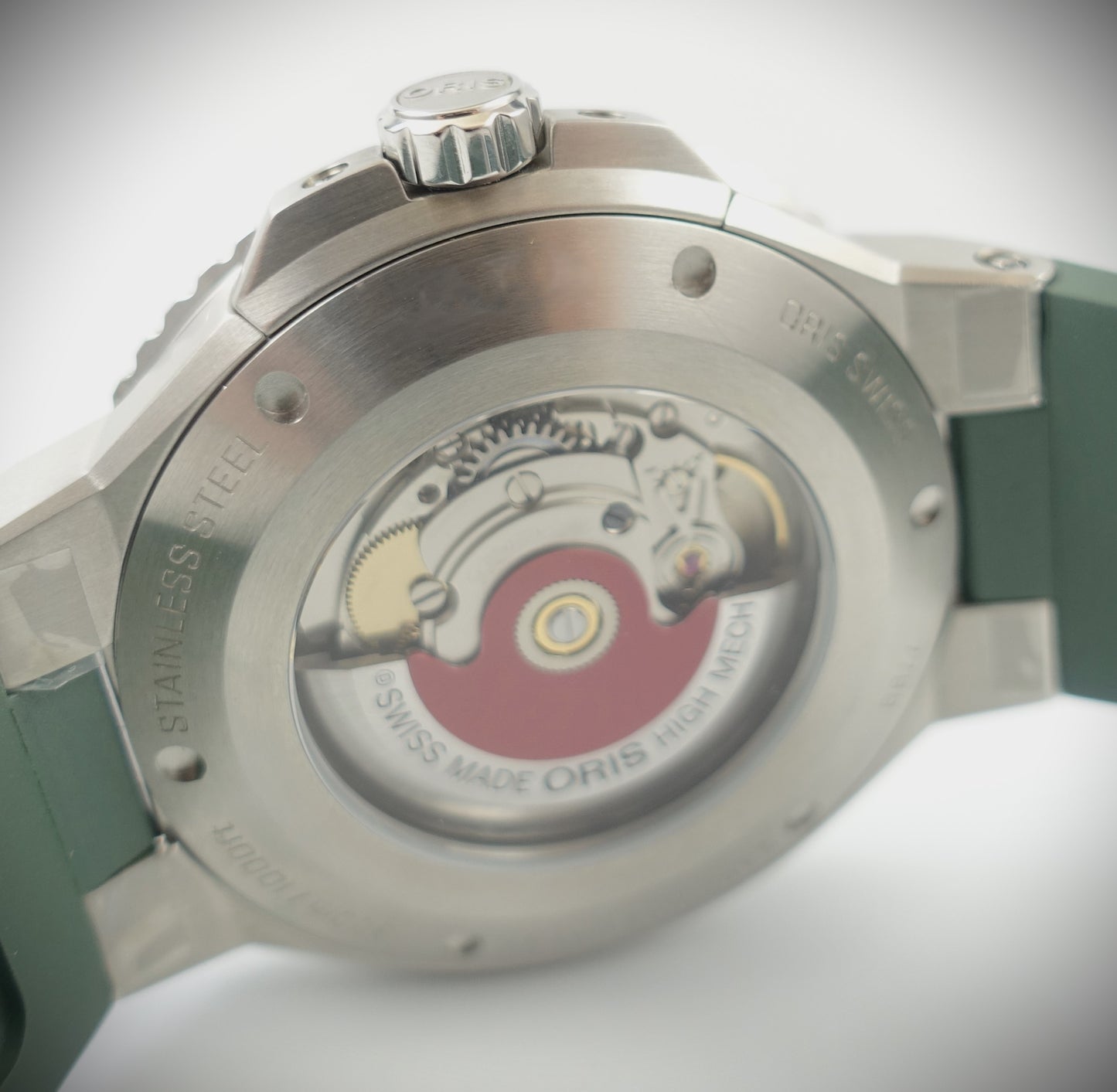 Oris Aquis Date 43,5mm grün Kautschuk Ref. 01 733 7789 4157