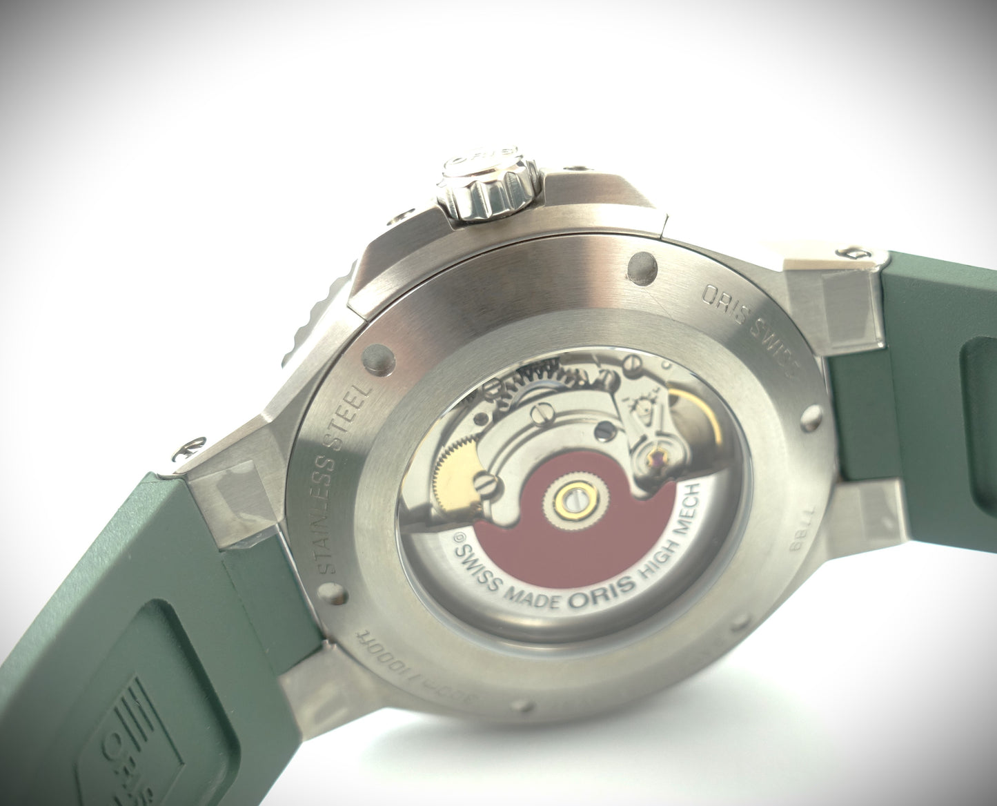 Oris Aquis Date 43,5mm grün Kautschuk Ref. 01 733 7789 4157