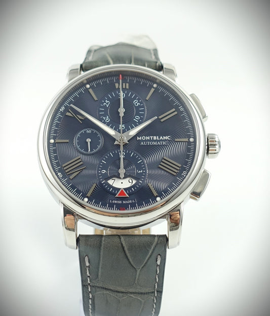 Montblanc 4810 Automatic Chronograph blau 43mm Ref. 119961 Box & Papiere