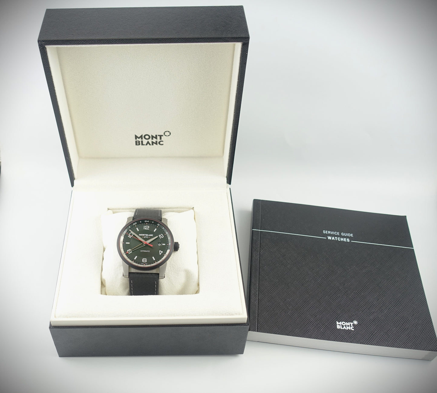 Montblanc Timewalker UTC Automatik schwarz Leder 42mm Ref. 115080