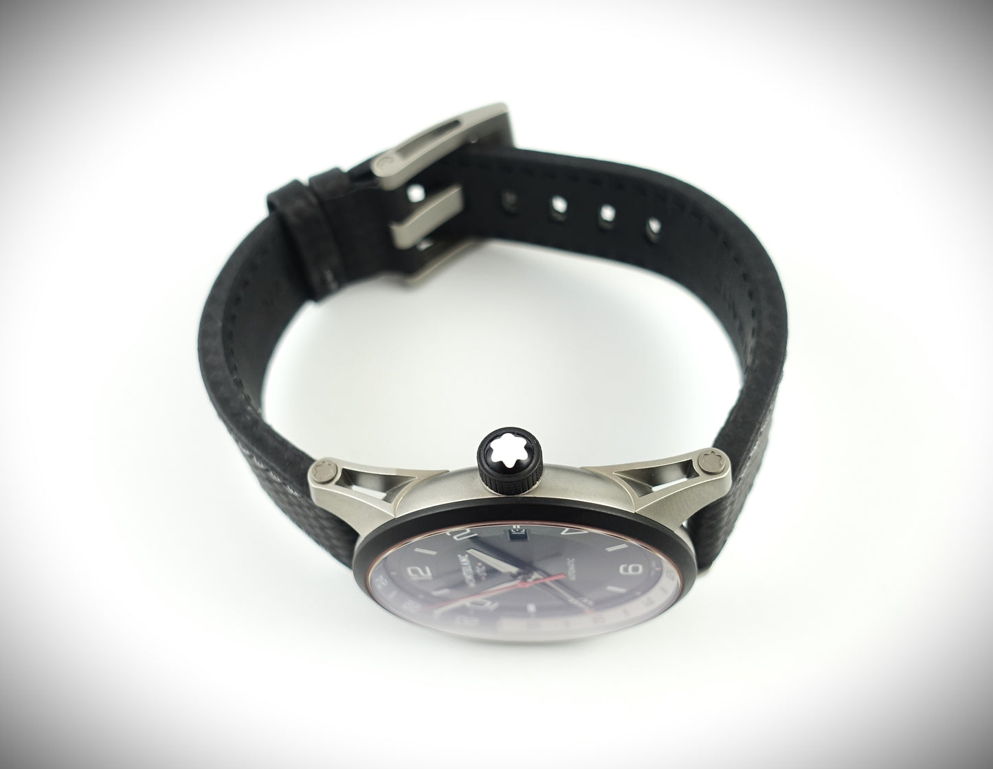 Montblanc Timewalker UTC Automatik schwarz Leder 42mm Ref. 115080