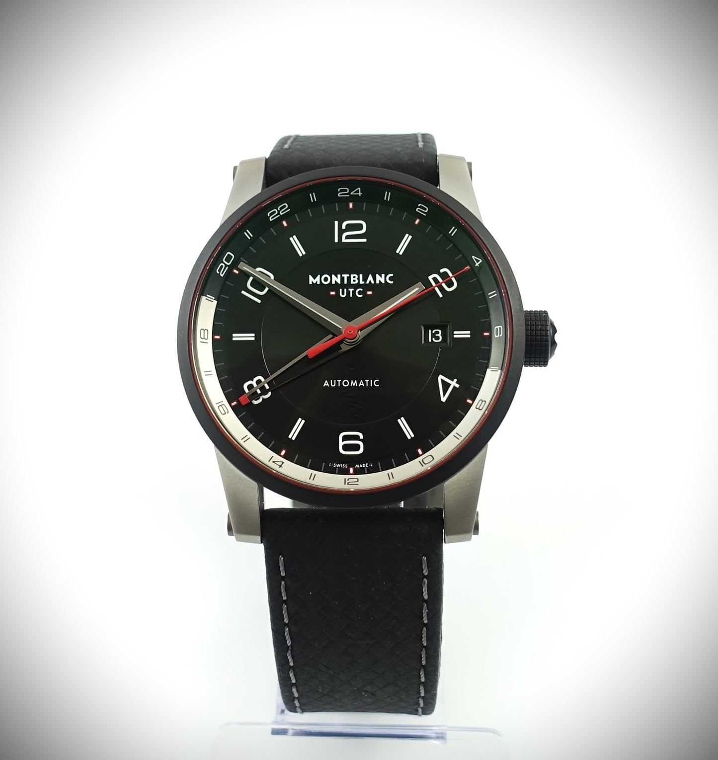 Montblanc Timewalker UTC Automatik schwarz Leder 42mm Ref. 115080