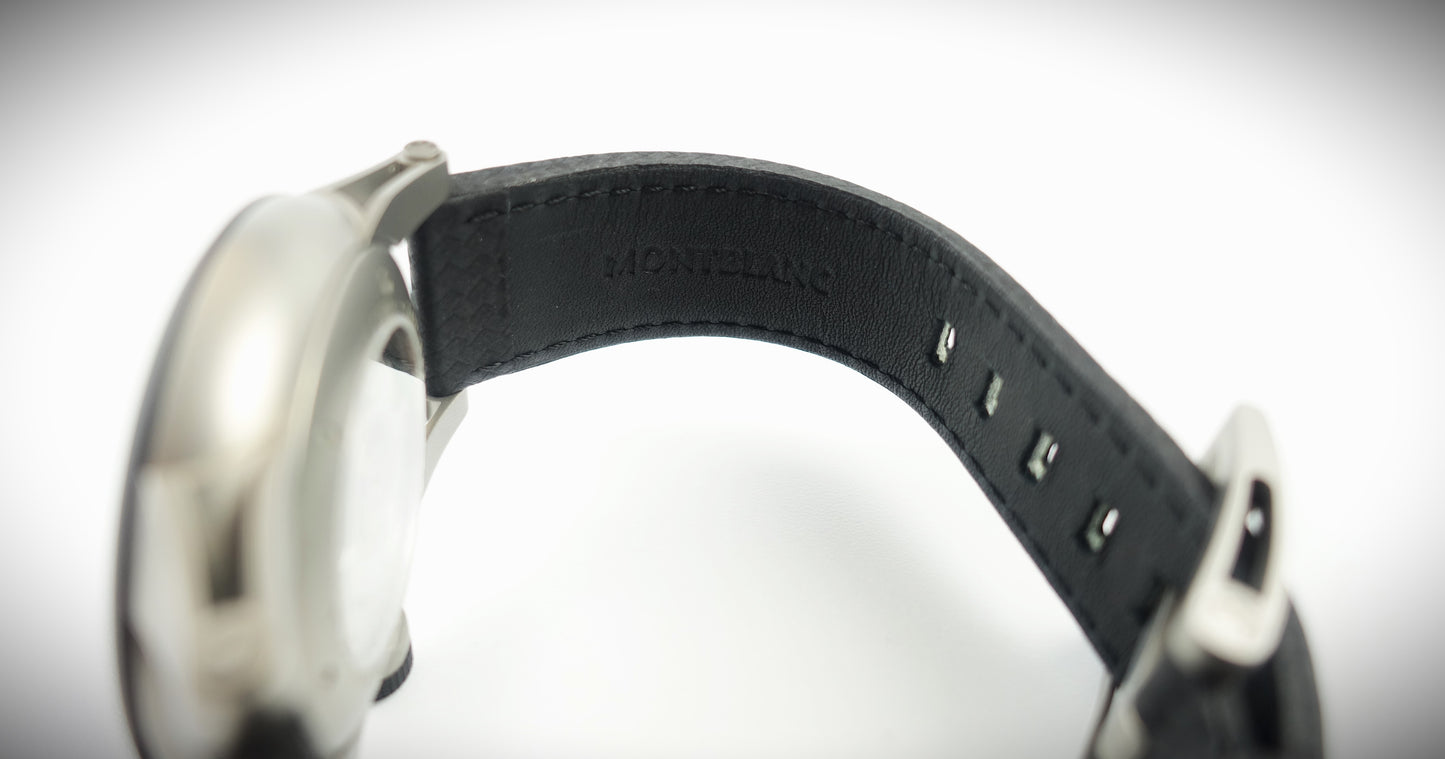 Montblanc Timewalker UTC Automatik schwarz Leder 42mm Ref. 115080