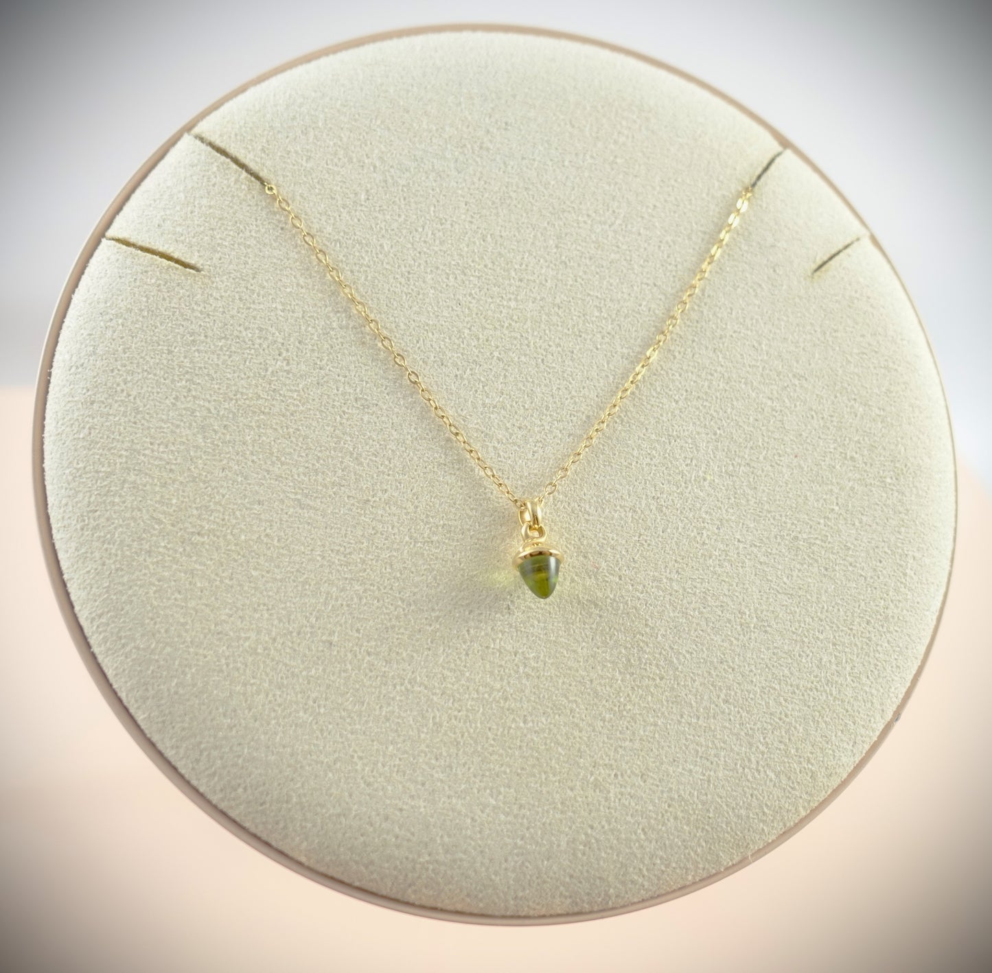 Tamara Comolli myMikado Halskette 750 Gelbgold Peridot Ref. N-MM-Per-yg
