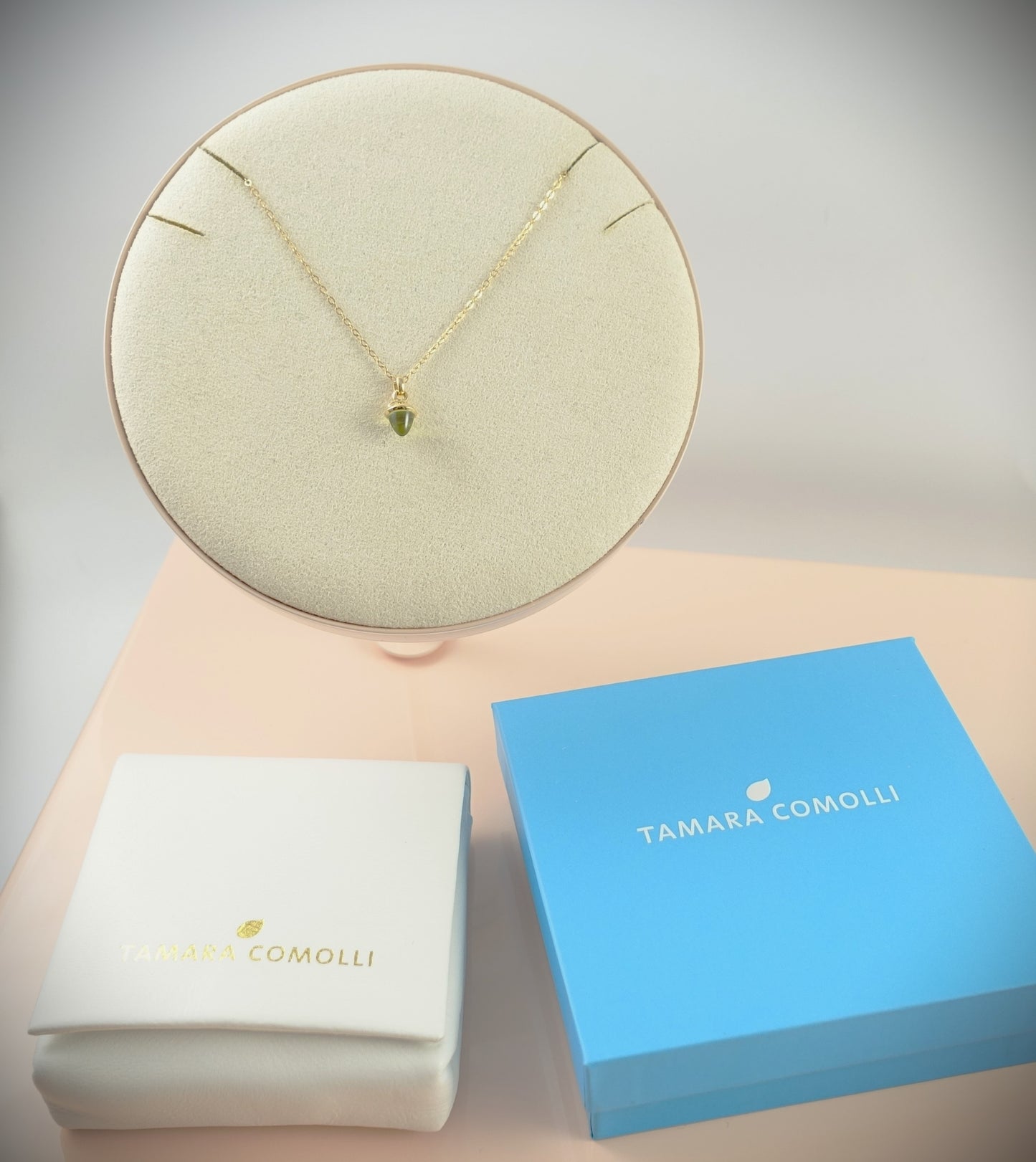 Tamara Comolli myMikado Halskette 750 Gelbgold Peridot Ref. N-MM-Per-yg