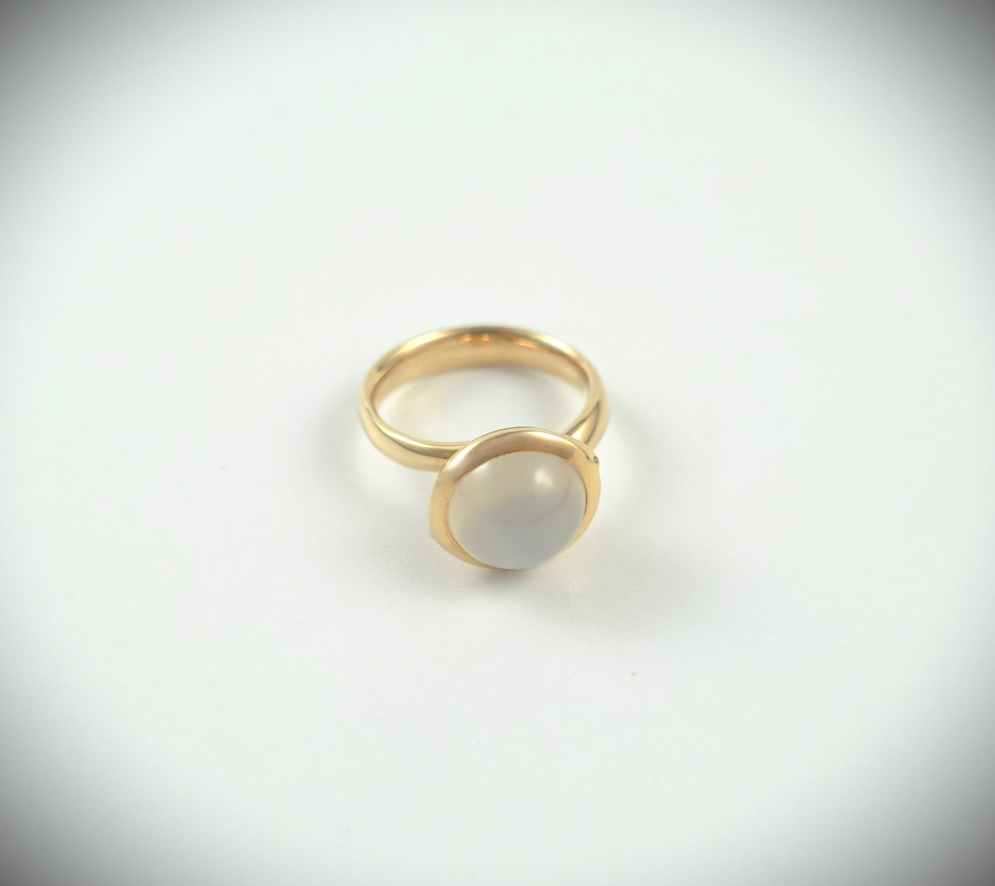 Tamara Comolli BOUTON Ring Large aus 750 Roségold Mondstein Ref. R-BOU-l-MoSa-rg