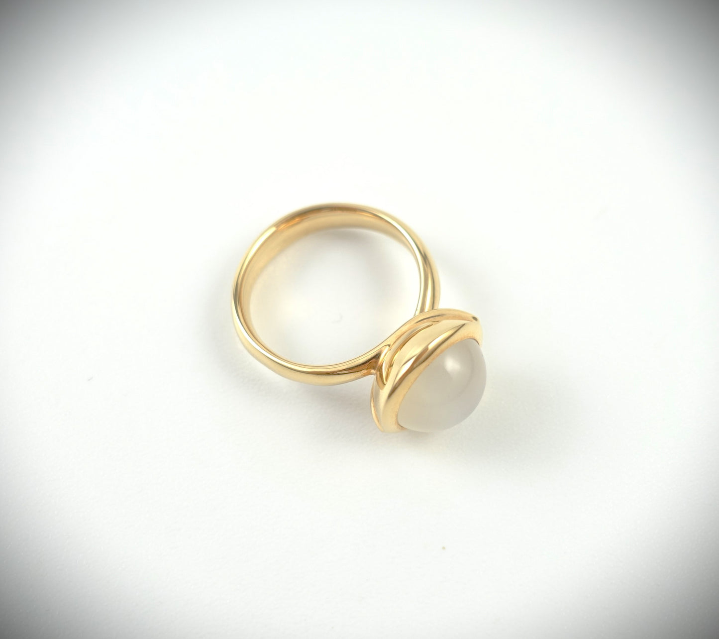 Tamara Comolli BOUTON Ring Large aus 750 Roségold Mondstein Ref. R-BOU-l-MoSa-rg