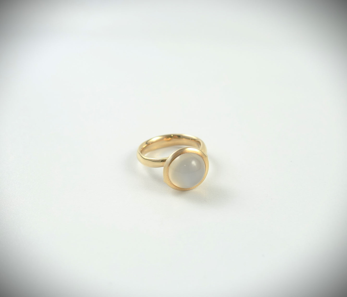 Tamara Comolli BOUTON Ring Large aus 750 Roségold Mondstein Ref. R-BOU-l-MoSa-rg