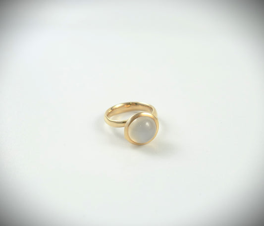 Tamara Comolli BOUTON Ring Large 750 Roségold Mondstein Ref. R-BOU-l-MoSa-rg