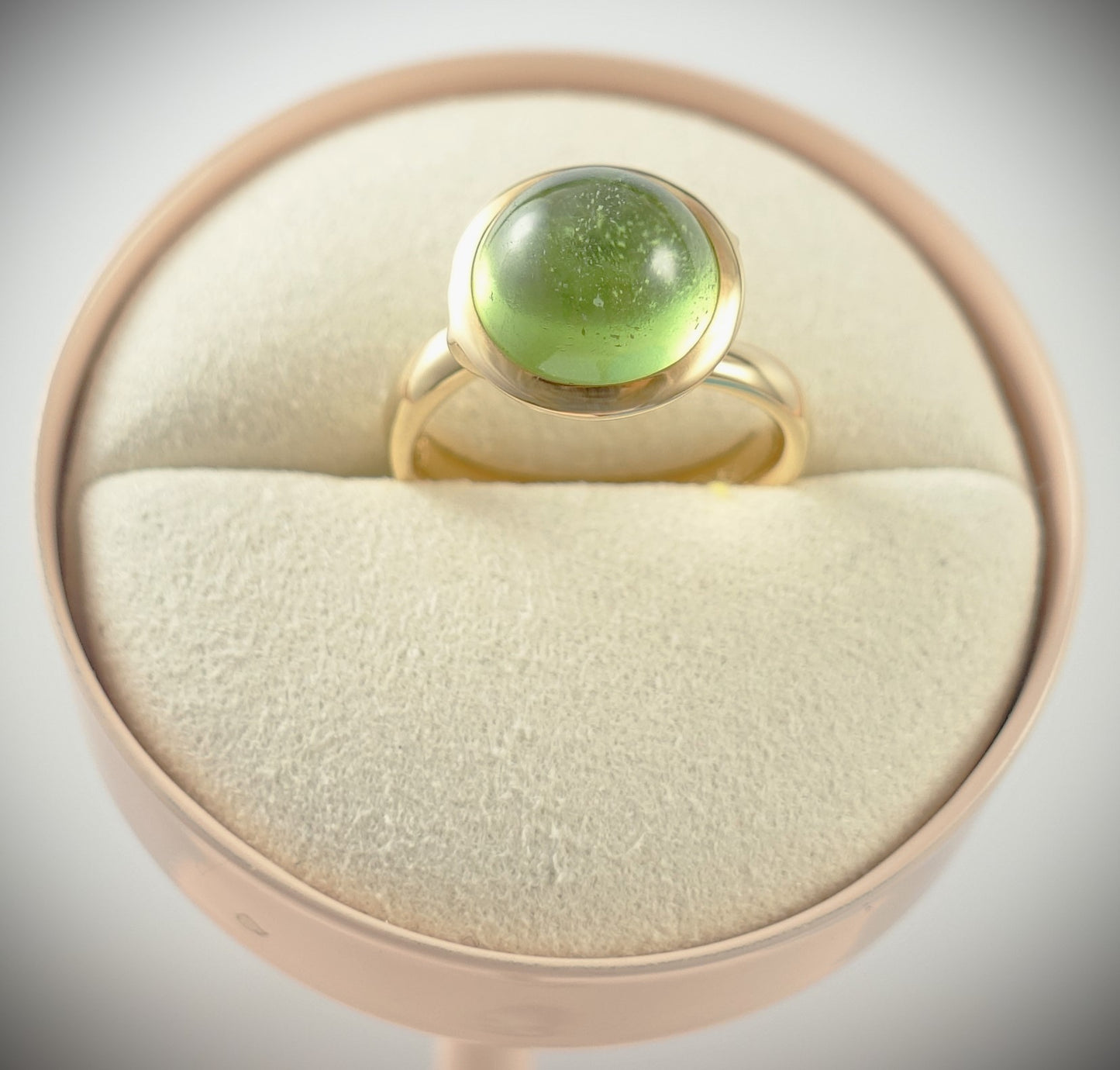 Tamara Comolli BOUTON Ring Large mit Peridot 750 Roségold Ref. R-BOU-l-Per-rg