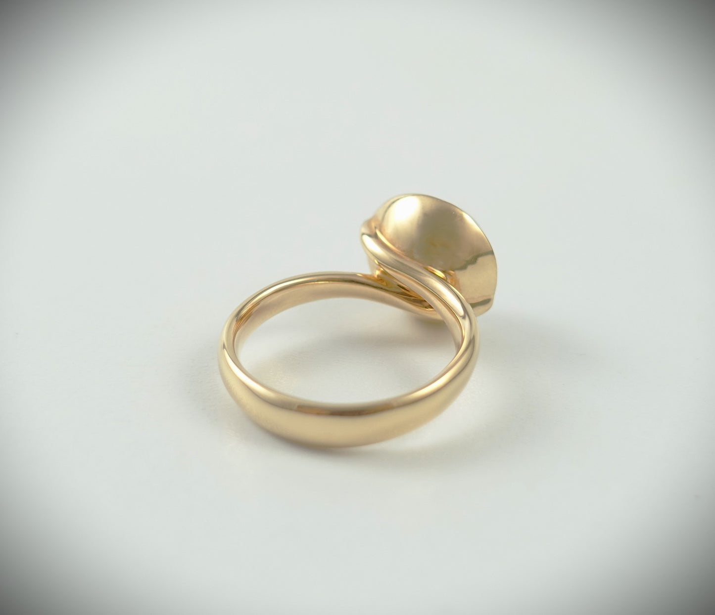 Tamara Comolli BOUTON Ring Large aus 750 Roségold Chalcedon Ref. R-BOU-l-ChBi-rg