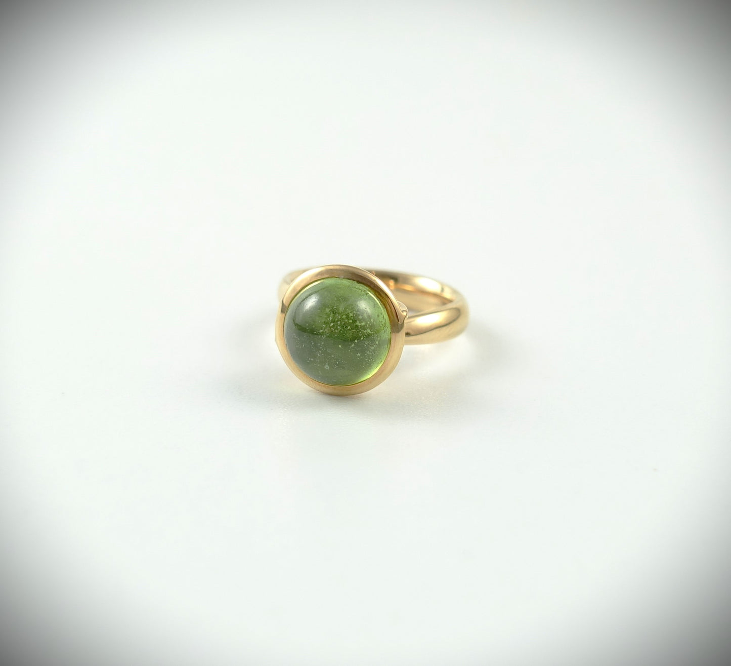 Tamara Comolli BOUTON Ring Large mit Peridot 750 Roségold Ref. R-BOU-l-Per-rg