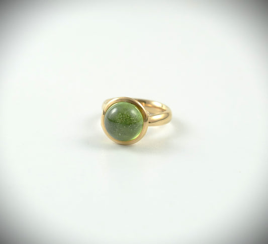 Tamara Comolli BOUTON Ring Large mit Peridot 750 Roségold Ref. R-BOU-l-Per-rg