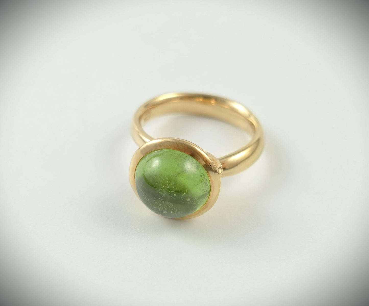 Tamara Comolli BOUTON Ring Large mit Peridot 750 Roségold Ref. R-BOU-l-Per-rg