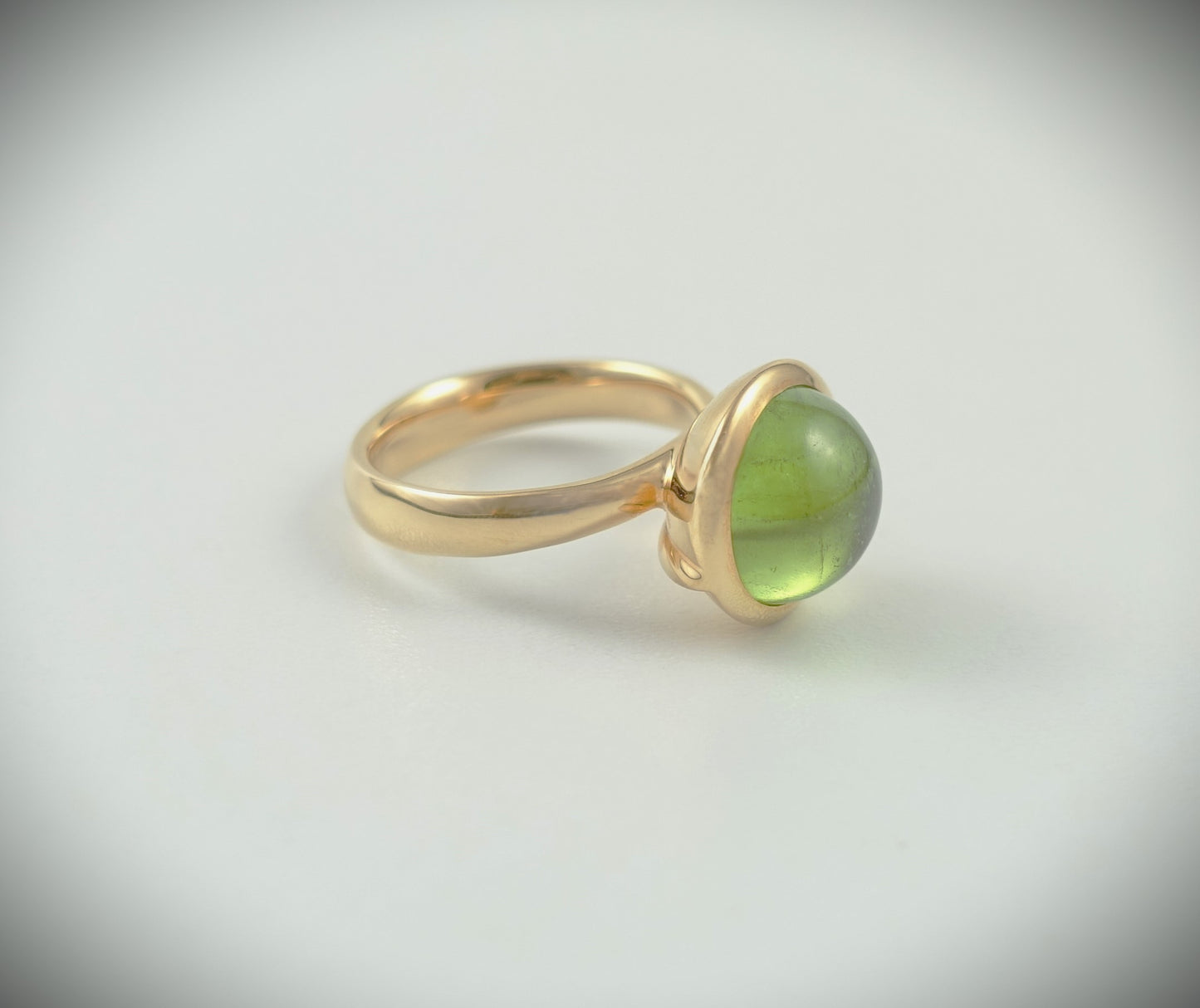 Tamara Comolli BOUTON Ring Large mit Peridot 750 Roségold Ref. R-BOU-l-Per-rg