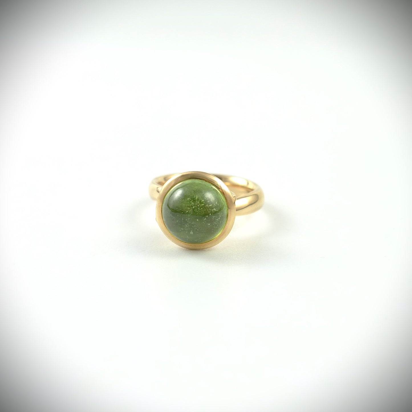 Tamara Comolli BOUTON Ring Large mit Peridot 750 Roségold Ref. R-BOU-l-Per-rg