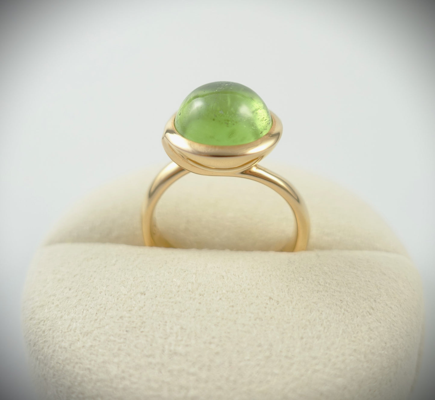 Tamara Comolli BOUTON Ring Large mit Peridot 750 Roségold Ref. R-BOU-l-Per-rg