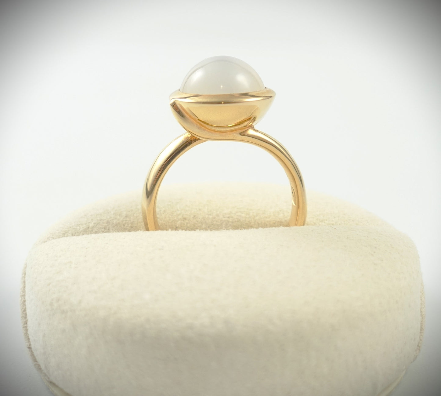 Tamara Comolli BOUTON Ring Large 750 Roségold Mondstein Ref. R-BOU-l-MoSa-rg