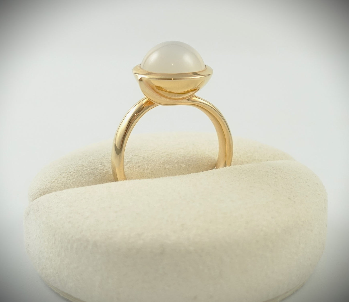 Tamara Comolli BOUTON Ring Large 750 Roségold Mondstein Ref. R-BOU-l-MoSa-rg