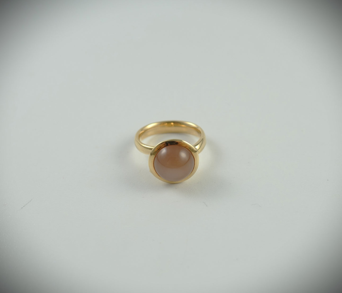 Tamara Comolli BOUTON Ring Large aus 750 Roségold Mondstein Ref. R-BOU-l-MoBr-rg