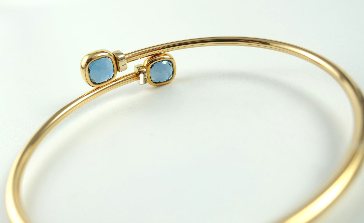 Pomellato Nudo Mini Armreif 750 Roségold London Blue Topas Ref. PBC5020-O6WHR-DB0TL