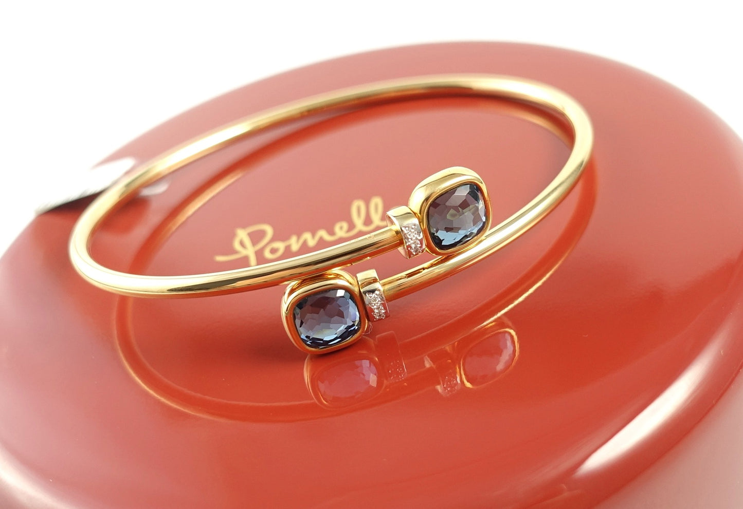 Pomellato Nudo Mini Armreif 750 Roségold London Blue Topas Ref. PBC5020-O6WHR-DB0TL