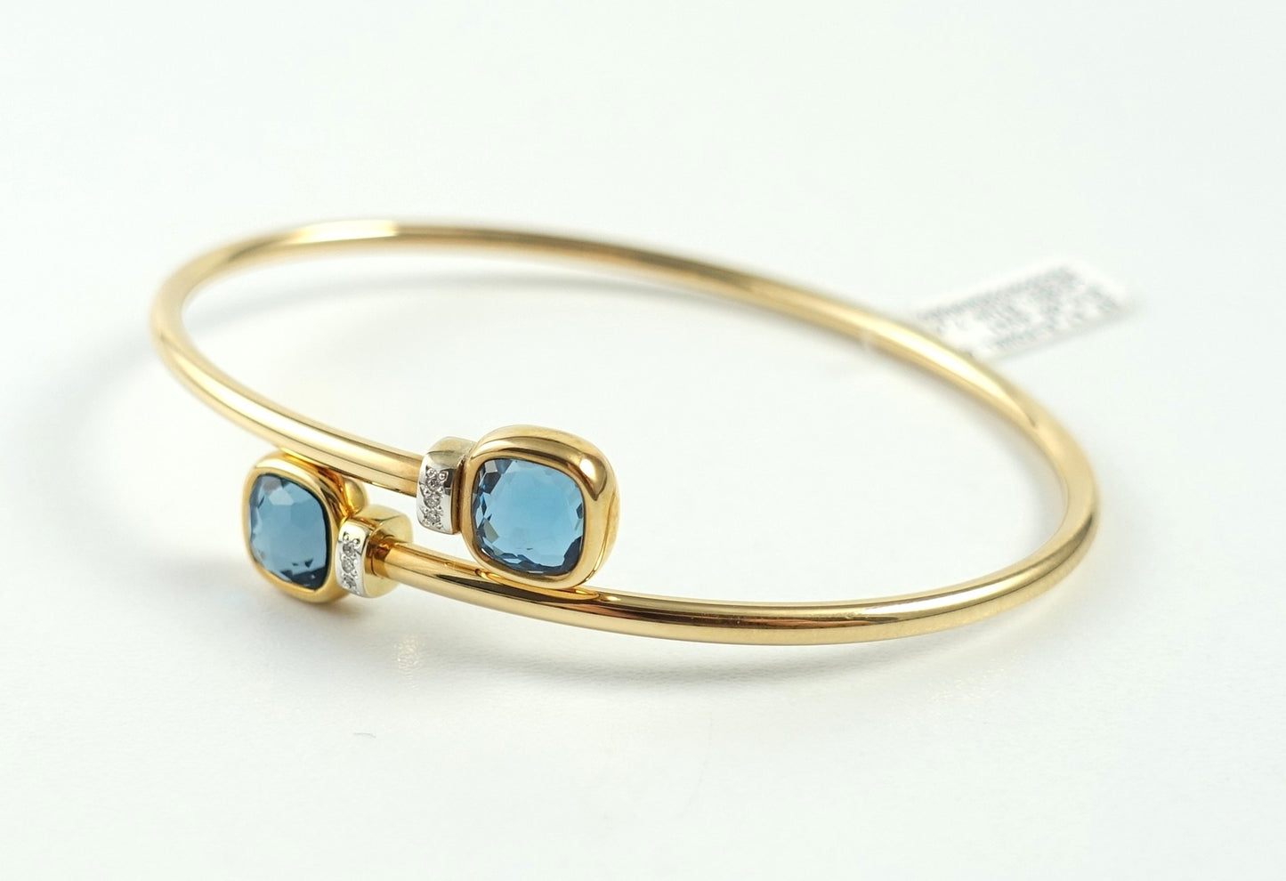 Pomellato Nudo Mini Armreif 750 Roségold London Blue Topas Ref. PBC5020-O6WHR-DB0TL