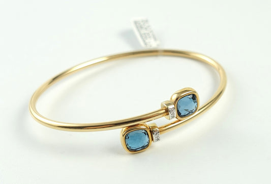 Pomellato Nudo Mini Armreif 750 Roségold London Blue Topas Ref. PBC5020-O6WHR-DB0TL