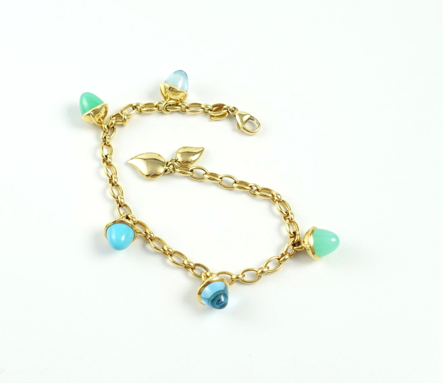 Tamara Comolli MIKADO Flamenco Armband "Lagoon" 18 Karat Gelbgold Ref. B-MFL-Ch-Lag-yg
