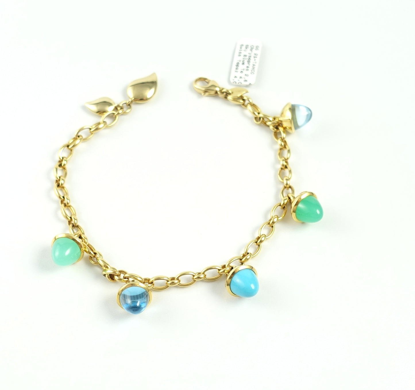 Tamara Comolli MIKADO Flamenco Armband "Lagoon" 18 Karat Gelbgold Ref. B-MFL-Ch-Lag-yg