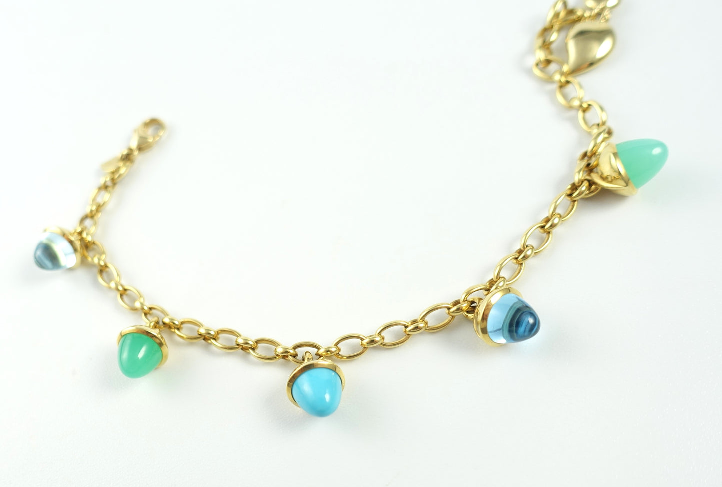 Tamara Comolli MIKADO Flamenco Armband "Lagoon" 18 Karat Gelbgold Ref. B-MFL-Ch-Lag-yg