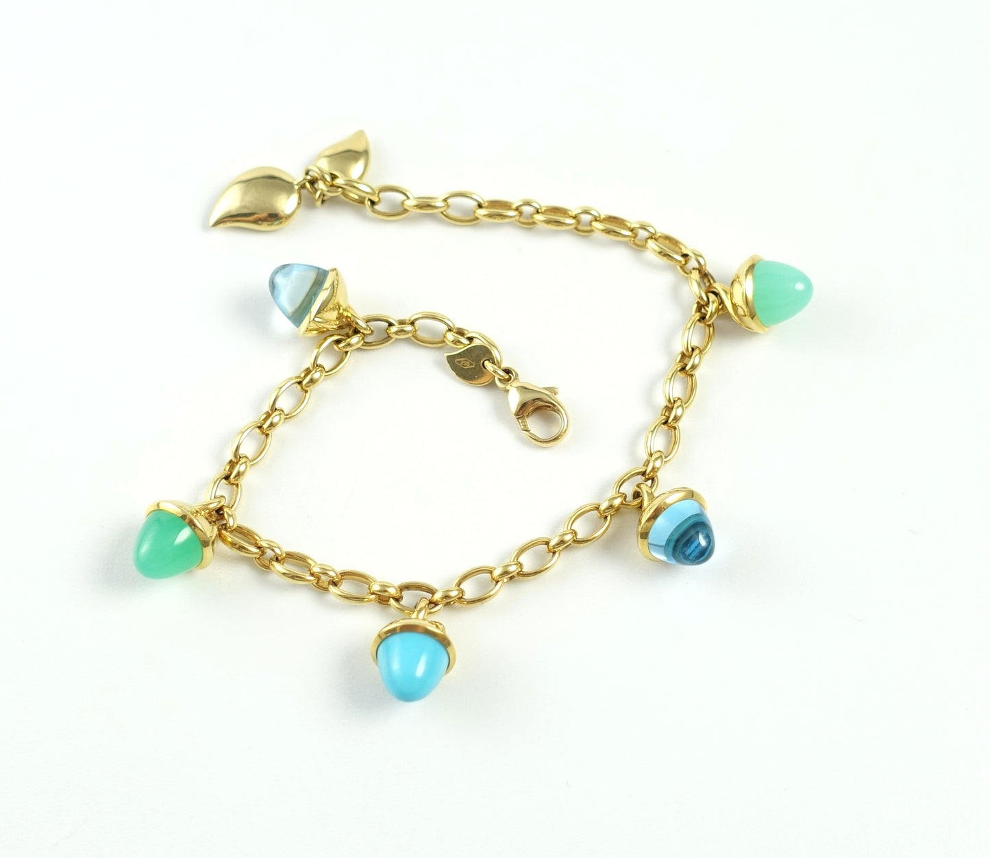 Tamara Comolli MIKADO Flamenco Armband "Lagoon" 18 Karat Gelbgold Ref. B-MFL-Ch-Lag-yg